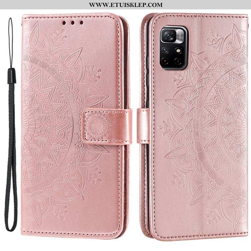 Etui Folio do Poco M4 Pro 5G Mandala Słońca